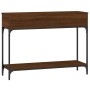 Mesa consola madera de ingeniería marrón roble 100x30,5x75 cm en Mesas auxiliares | Comprar online en Foru.es