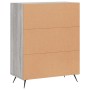 Aparador de madera de ingeniería gris Sonoma 69,5x34x90 cm de vidaXL, Aparadores - Ref: Foro24-827698, Precio: 78,36 €, Descu...