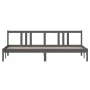 Estructura de cama madera maciza gris 200x200 cm de vidaXL, Camas y somieres - Ref: Foro24-814906, Precio: 132,45 €, Descuent...