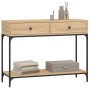 Mesa consola madera de ingeniería roble Sonoma 100x34,5x75 cm en Mesas auxiliares | Comprar online en Foru.es