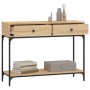 Mesa consola madera de ingeniería roble Sonoma 100x34,5x75 cm en Mesas auxiliares | Comprar online en Foru.es