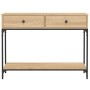 Mesa consola madera de ingeniería roble Sonoma 100x34,5x75 cm en Mesas auxiliares | Comprar online en Foru.es