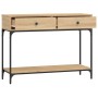 Mesa consola madera de ingeniería roble Sonoma 100x34,5x75 cm en Mesas auxiliares | Comprar online en Foru.es