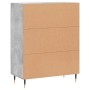 Aparador de madera de ingeniería gris hormigón 69,5x34x90 cm de vidaXL, Aparadores - Ref: Foro24-827704, Precio: 75,58 €, Des...