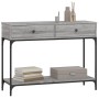 Mesa consola madera de ingeniería gris Sonoma 100x34,5x75 cm en Mesas auxiliares | Comprar online en Foru.es