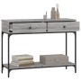 Mesa consola madera de ingeniería gris Sonoma 100x34,5x75 cm en Mesas auxiliares | Comprar online en Foru.es