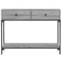 Mesa consola madera de ingeniería gris Sonoma 100x34,5x75 cm en Mesas auxiliares | Comprar online en Foru.es