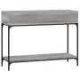 Mesa consola madera de ingeniería gris Sonoma 100x34,5x75 cm en Mesas auxiliares | Comprar online en Foru.es