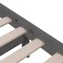 Estructura de cama madera maciza gris 200x200 cm de vidaXL, Camas y somieres - Ref: Foro24-814906, Precio: 132,45 €, Descuent...