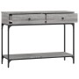 Mesa consola madera de ingeniería gris Sonoma 100x34,5x75 cm en Mesas auxiliares | Comprar online en Foru.es