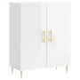 Aparador de madera contrachapada blanco brillante 69,5x34x90 cm de vidaXL, Aparadores - Ref: Foro24-827710, Precio: 90,65 €, ...