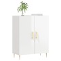 Aparador de madera contrachapada blanco brillante 69,5x34x90 cm de vidaXL, Aparadores - Ref: Foro24-827710, Precio: 90,65 €, ...