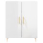 Aparador de madera contrachapada blanco brillante 69,5x34x90 cm de vidaXL, Aparadores - Ref: Foro24-827710, Precio: 90,65 €, ...