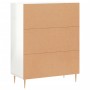 Aparador de madera contrachapada blanco brillante 69,5x34x90 cm de vidaXL, Aparadores - Ref: Foro24-827710, Precio: 90,65 €, ...