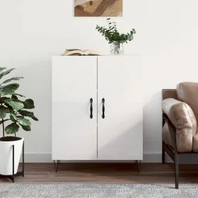 Aparador de madera contrachapada blanco brillante 69,5x34x90 cm de vidaXL, Aparadores - Ref: Foro24-827718, Precio: 80,45 €, ...