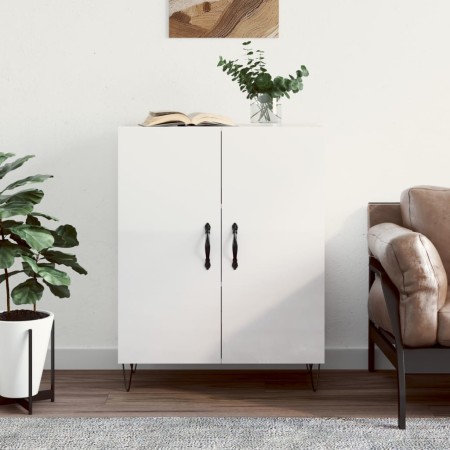 Aparador de madera contrachapada blanco brillante 69,5x34x90 cm de vidaXL, Aparadores - Ref: Foro24-827718, Precio: 81,47 €, ...
