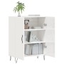 Aparador de madera contrachapada blanco brillante 69,5x34x90 cm de vidaXL, Aparadores - Ref: Foro24-827718, Precio: 81,47 €, ...