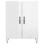 Aparador de madera contrachapada blanco brillante 69,5x34x90 cm de vidaXL, Aparadores - Ref: Foro24-827718, Precio: 81,47 €, ...
