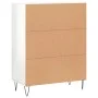 Aparador de madera contrachapada blanco brillante 69,5x34x90 cm de vidaXL, Aparadores - Ref: Foro24-827718, Precio: 80,45 €, ...