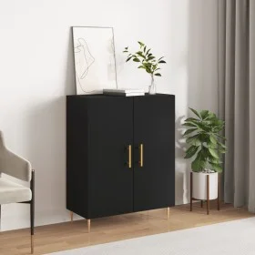 Aparador de madera de ingeniería negro 69,5x34x90 cm de vidaXL, Aparadores - Ref: Foro24-827709, Precio: 76,45 €, Descuento: %