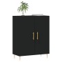 Aparador de madera de ingeniería negro 69,5x34x90 cm de vidaXL, Aparadores - Ref: Foro24-827709, Precio: 77,38 €, Descuento: %