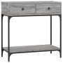 Mesa consola madera de ingeniería gris Sonoma 75x34,5x75 cm en Mesas auxiliares | Comprar online en Foru.es