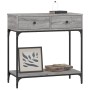 Mesa consola madera de ingeniería gris Sonoma 75x34,5x75 cm en Mesas auxiliares | Comprar online en Foru.es