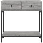 Mesa consola madera de ingeniería gris Sonoma 75x34,5x75 cm en Mesas auxiliares | Comprar online en Foru.es