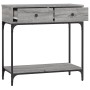 Mesa consola madera de ingeniería gris Sonoma 75x34,5x75 cm en Mesas auxiliares | Comprar online en Foru.es