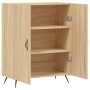 Aparador de madera de ingeniería roble Sonoma 69,5x34x90 cm de vidaXL, Aparadores - Ref: Foro24-827695, Precio: 76,71 €, Desc...