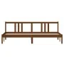 Estructura de cama madera maciza marrón miel 200x200 cm de vidaXL, Camas y somieres - Ref: Foro24-814907, Precio: 161,64 €, D...