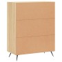 Aparador de madera de ingeniería roble Sonoma 69,5x34x90 cm de vidaXL, Aparadores - Ref: Foro24-827695, Precio: 76,71 €, Desc...