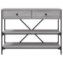 Mesa consola con cajones estantes madera ingeniería Sonoma gris en Mesas auxiliares | Comprar online en Foru.es