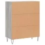 Aparador de madera de ingeniería gris Sonoma 69,5x34x90 cm de vidaXL, Aparadores - Ref: Foro24-827722, Precio: 75,83 €, Descu...