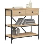 Mesa consola madera de ingeniería roble Sonoma 75x34,5x75 cm en Mesas auxiliares | Comprar online en Foru.es