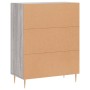 Aparador de madera de ingeniería gris Sonoma 69,5x34x90 cm de vidaXL, Aparadores - Ref: Foro24-827714, Precio: 80,37 €, Descu...