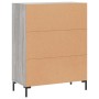 Aparador de madera de ingeniería gris Sonoma 69,5x34x90 cm de vidaXL, Aparadores - Ref: Foro24-827730, Precio: 79,40 €, Descu...