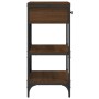 Mesa consola madera de ingeniería marrón roble 75x34,5x75 cm en Mesas auxiliares | Comprar online en Foru.es