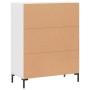 Aparador de madera de ingeniería blanco 69,5x34x90 cm de vidaXL, Aparadores - Ref: Foro24-827724, Precio: 79,40 €, Descuento: %