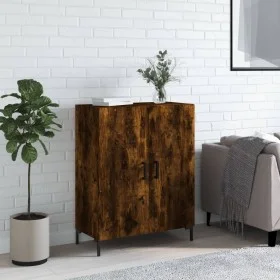 Aparador de madera de ingeniería roble ahumado 69,5x34x90 cm de vidaXL, Aparadores - Ref: Foro24-827729, Precio: 78,66 €, Des...