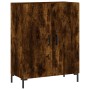 Aparador de madera de ingeniería roble ahumado 69,5x34x90 cm de vidaXL, Aparadores - Ref: Foro24-827729, Precio: 81,94 €, Des...