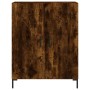 Aparador de madera de ingeniería roble ahumado 69,5x34x90 cm de vidaXL, Aparadores - Ref: Foro24-827729, Precio: 81,94 €, Des...