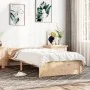 Estructura de cama madera maciza 75x190 cm de vidaXL, Camas y somieres - Ref: Foro24-815004, Precio: 78,21 €, Descuento: %