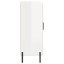 Aparador de madera contrachapada blanco brillante 69,5x34x90 cm de vidaXL, Aparadores - Ref: Foro24-827734, Precio: 75,19 €, ...