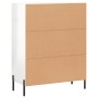 Aparador de madera contrachapada blanco brillante 69,5x34x90 cm de vidaXL, Aparadores - Ref: Foro24-827734, Precio: 75,19 €, ...