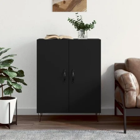 Aparador de madera de ingeniería negro 69,5x34x90 cm de vidaXL, Aparadores - Ref: Foro24-827717, Precio: 71,12 €, Descuento: %