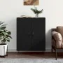 Aparador de madera de ingeniería negro 69,5x34x90 cm de vidaXL, Aparadores - Ref: Foro24-827717, Precio: 71,12 €, Descuento: %