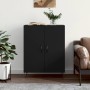 Aparador de madera de ingeniería negro 69,5x34x90 cm de vidaXL, Aparadores - Ref: Foro24-827717, Precio: 71,91 €, Descuento: %