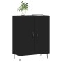 Aparador de madera de ingeniería negro 69,5x34x90 cm de vidaXL, Aparadores - Ref: Foro24-827717, Precio: 71,91 €, Descuento: %