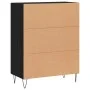 Aparador de madera de ingeniería negro 69,5x34x90 cm de vidaXL, Aparadores - Ref: Foro24-827717, Precio: 71,12 €, Descuento: %